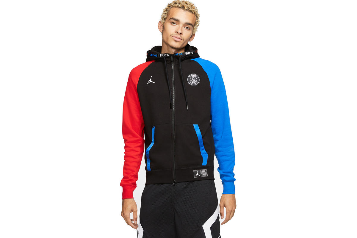 Air Jordan x PSG FULL ZIP-FLEECE HOODIE 